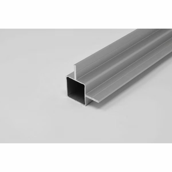 Extrusion for 1/4in Recessed Panel  Silver, 72in L x 1in W x 1in H, QR Both Ends, Eztube, Mfr#: 100-190-6 QR